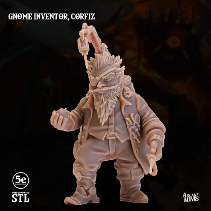 Gnome Inventor - Corfizz | Arcane Minis