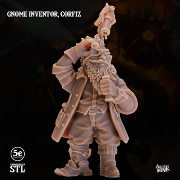 Gnome Inventor - Corfizz | Arcane Minis
