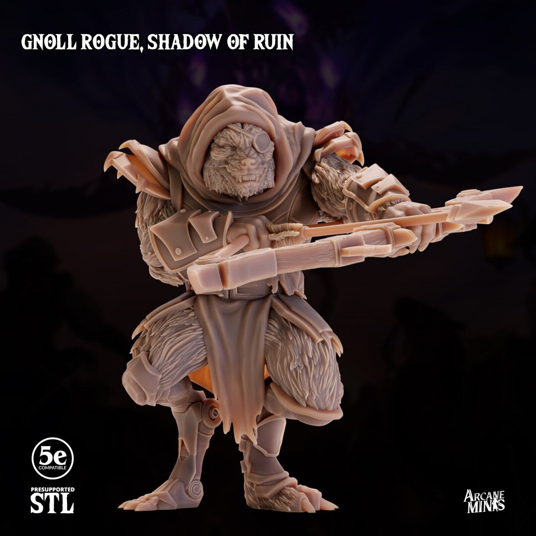 Gnoll Rogue - Shadow of Ruin | Arcane Minis