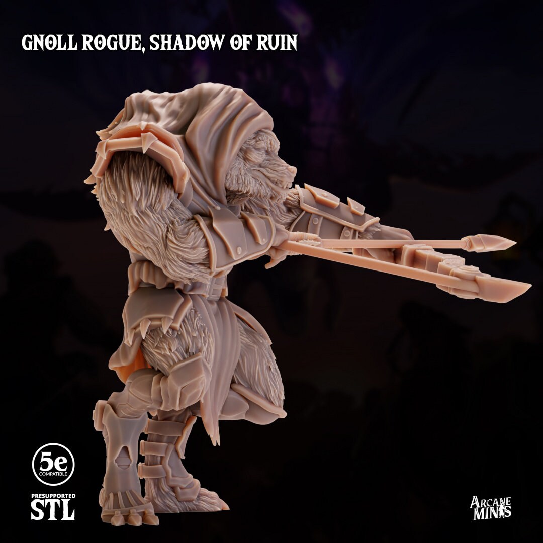 Gnoll Rogue - Shadow of Ruin | Arcane Minis