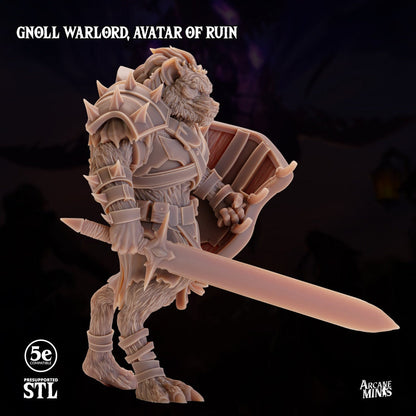 Gnoll Warlord - Avatar of Ruin | Arcane Minis