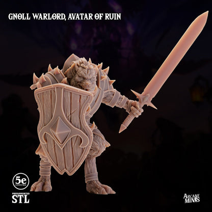 Gnoll Warlord - Avatar of Ruin | Arcane Minis