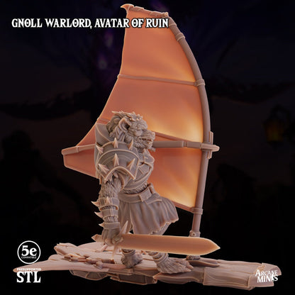 Gnoll Warlord - Avatar of Ruin | Arcane Minis