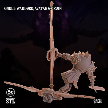 Gnoll Warlord - Avatar of Ruin | Arcane Minis