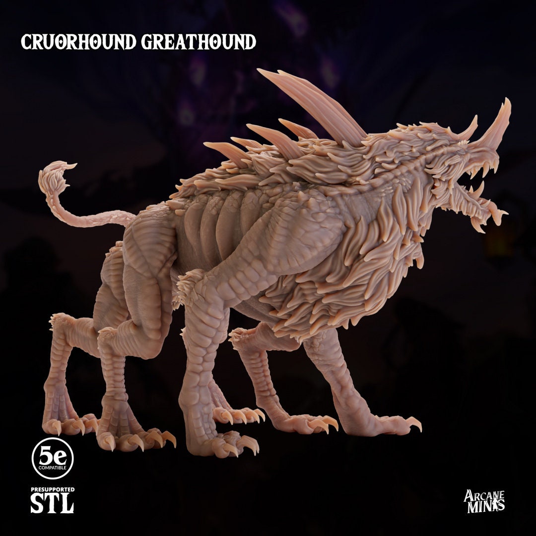 Greathorn Cruorhound | Arcane Minis