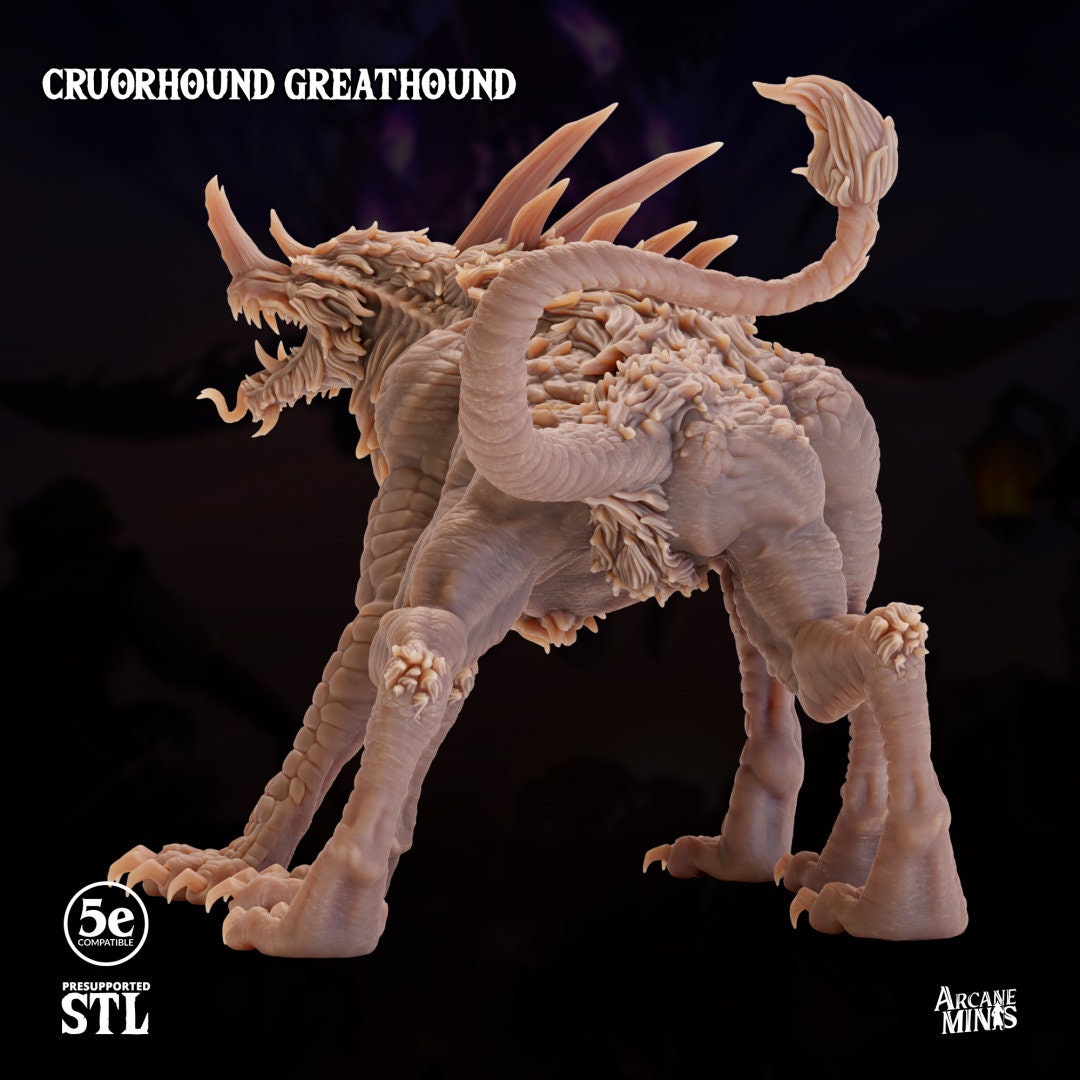 Greathorn Cruorhound | Arcane Minis