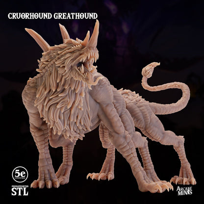 Greathorn Cruorhound | Arcane Minis