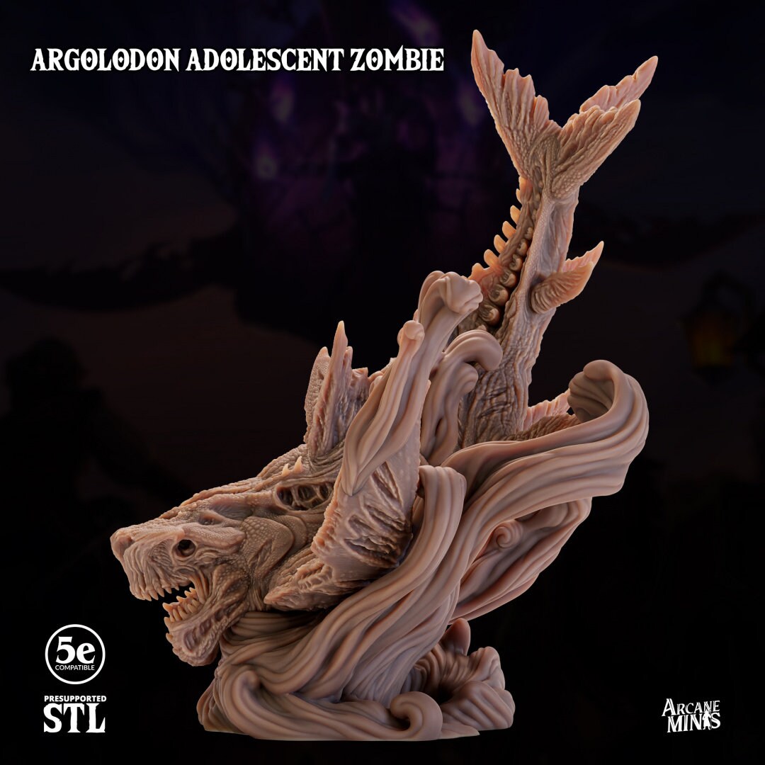 Undead Argolodon Adolescent | Arcane Minis