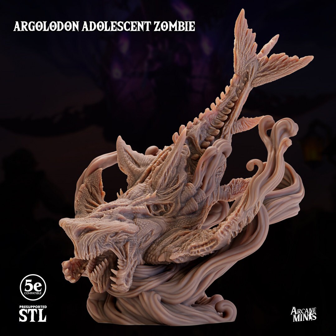 Undead Argolodon Adolescent | Arcane Minis