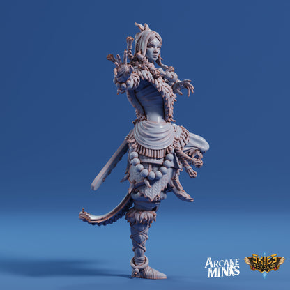 Human Monk, Female | Arcane Minis