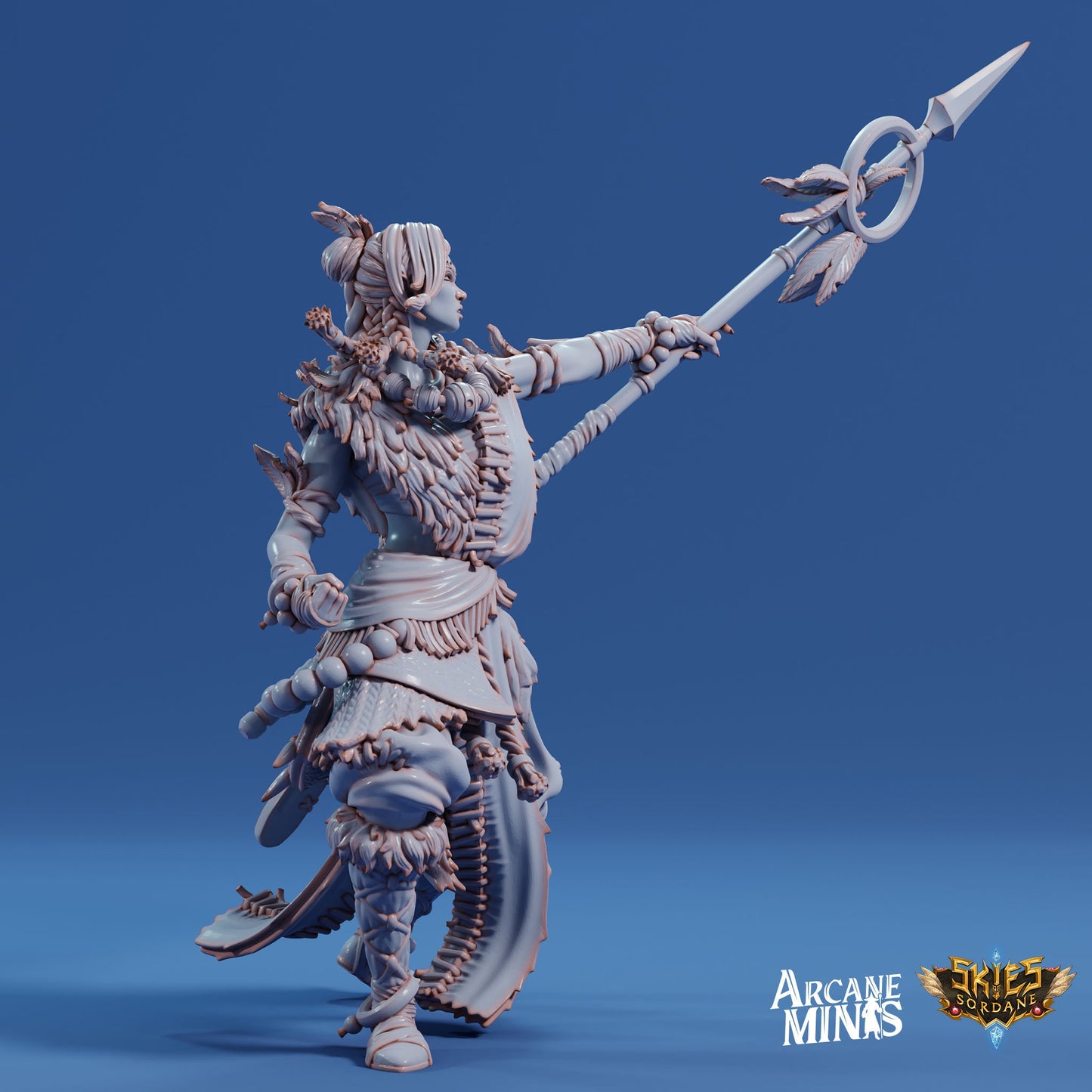 Human Monk, Female | Arcane Minis