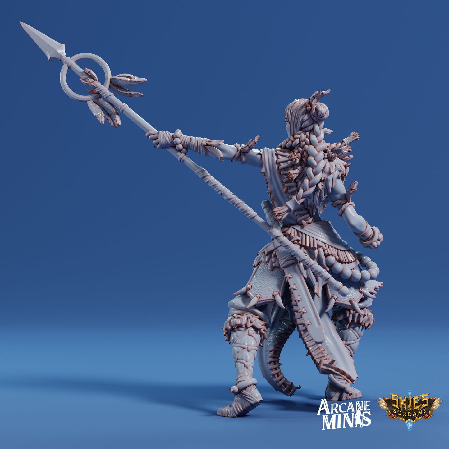Human Monk, Female | Arcane Minis