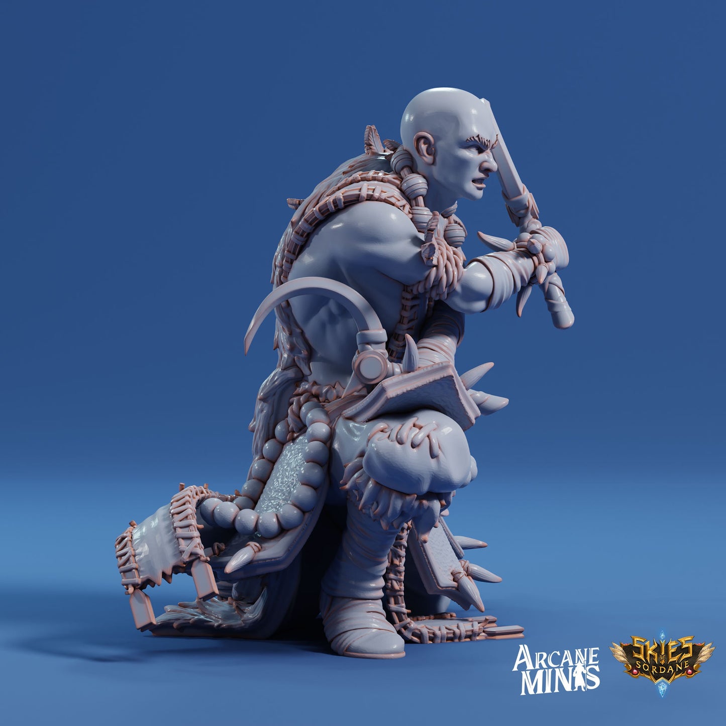 Human Monk, Male | Arcane Minis