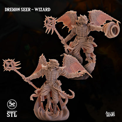Drekon Seer - Wizard | Arcane Minis