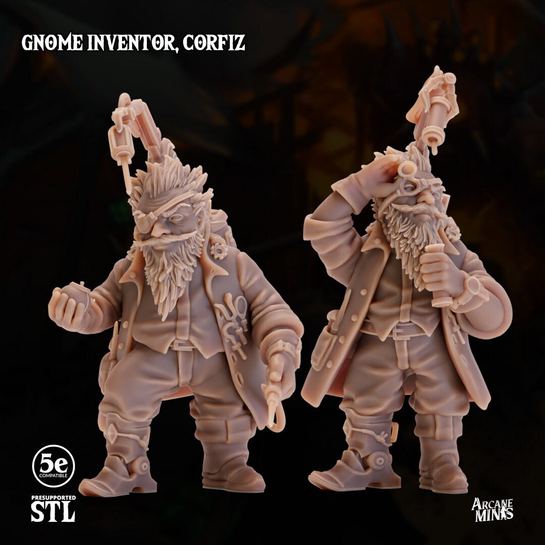 Gnome Inventor - Corfizz | Arcane Minis