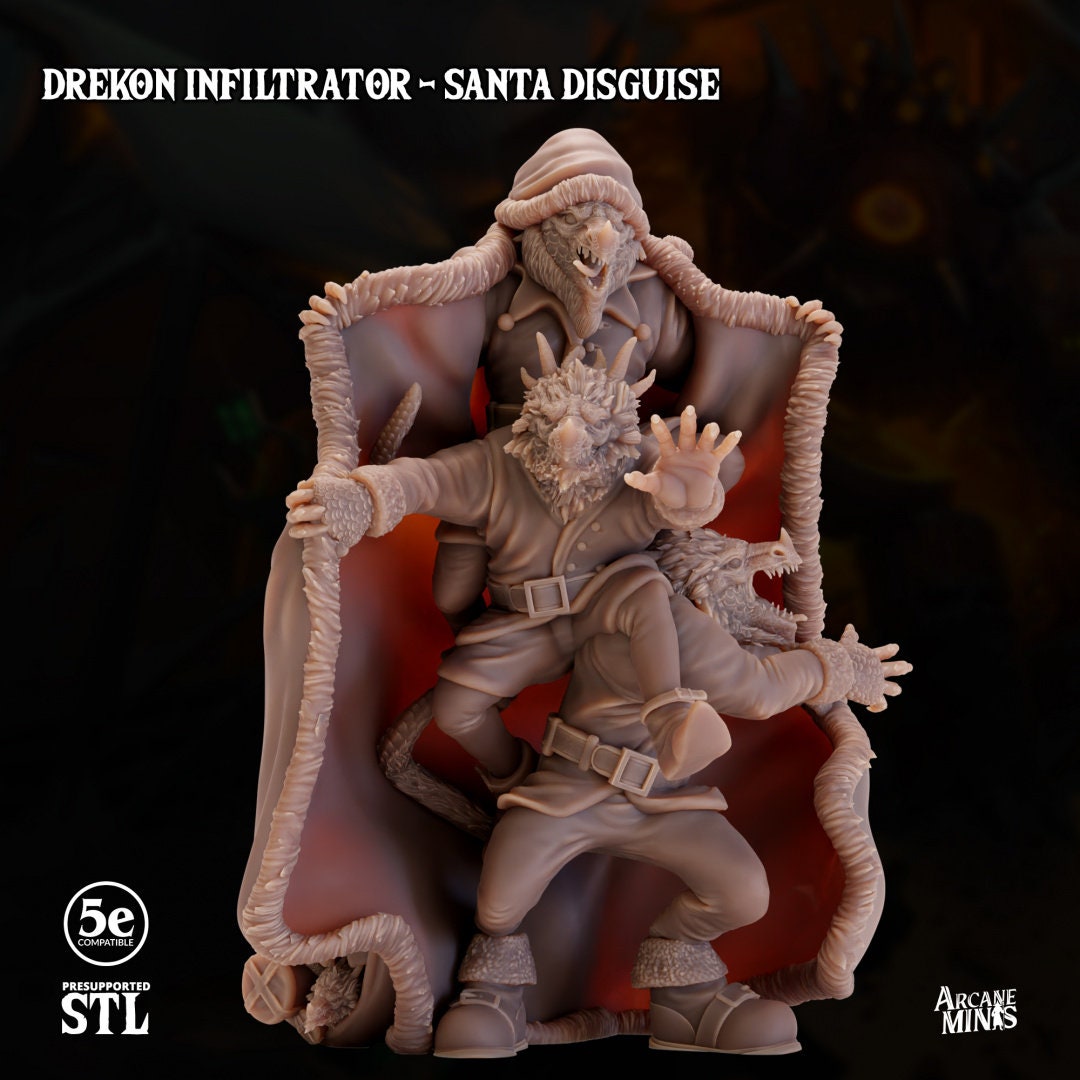 Drekon Infiltrator - Santa Disguise | Arcane Minis