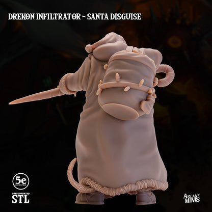 Drekon Infiltrator - Santa Disguise | Arcane Minis