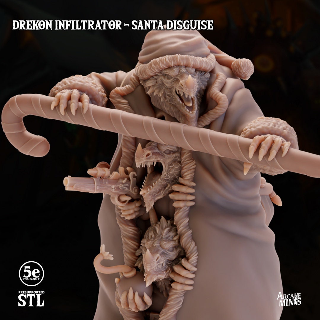 Drekon Infiltrator - Santa Disguise | Arcane Minis