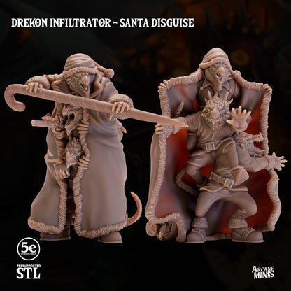 Drekon Infiltrator - Santa Disguise | Arcane Minis