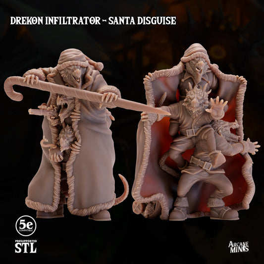 Drekon Infiltrator - Santa Disguise | Arcane Minis
