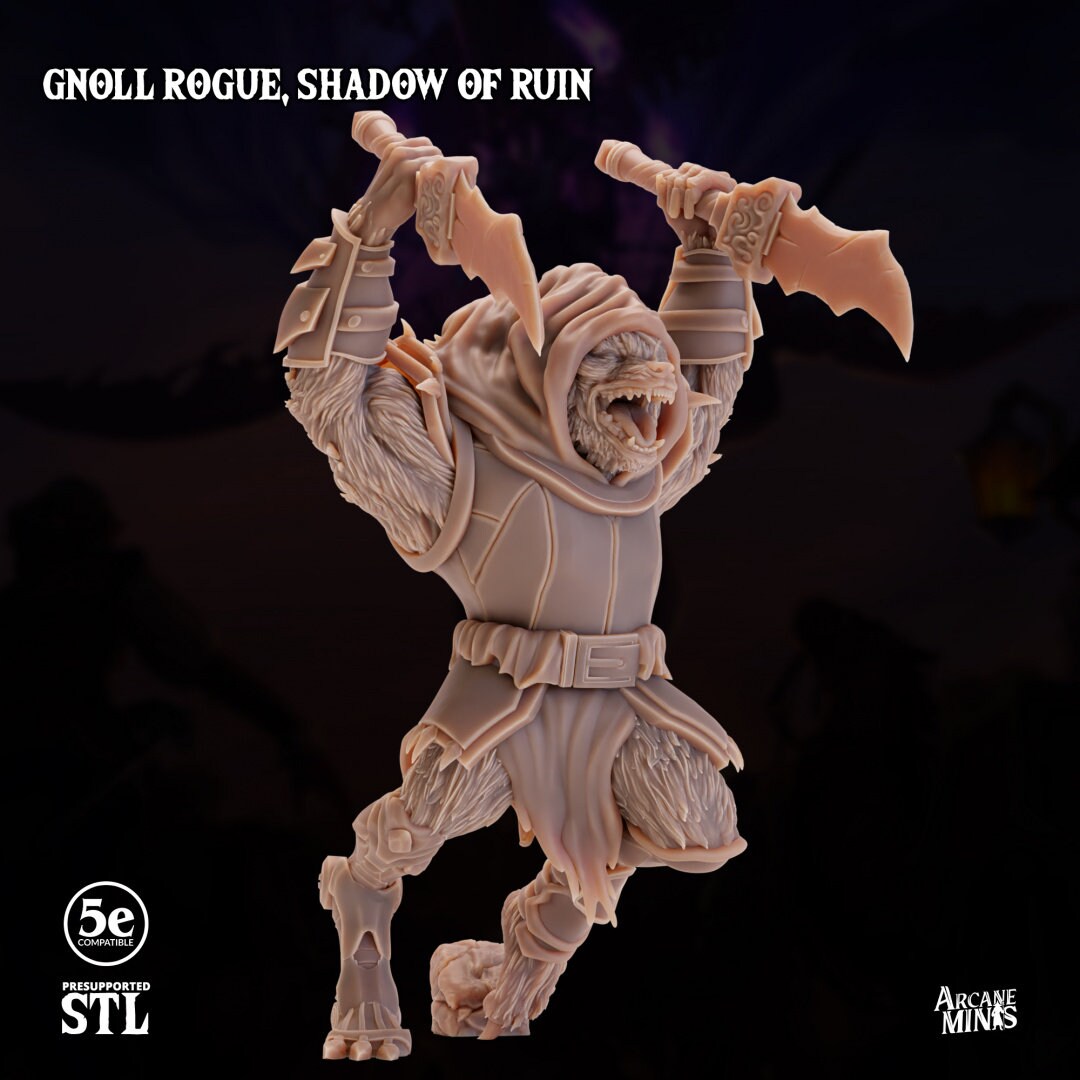 Gnoll Rogue - Shadow of Ruin | Arcane Minis