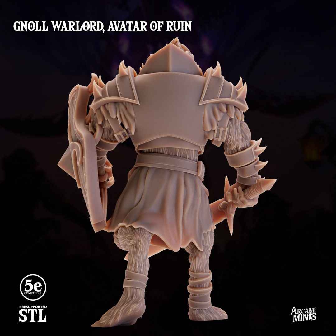 Gnoll Warlord - Avatar of Ruin | Arcane Minis