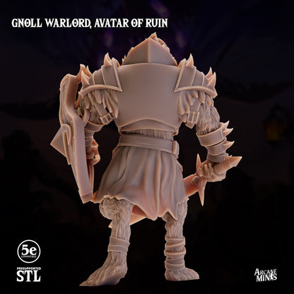 Gnoll Warlord - Avatar of Ruin | Arcane Minis