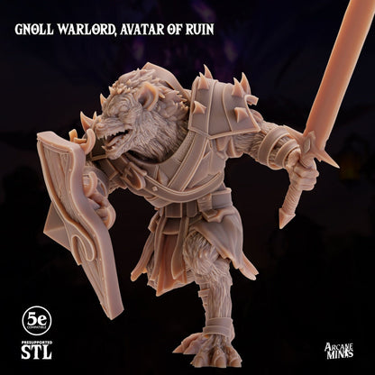 Gnoll Warlord - Avatar of Ruin | Arcane Minis