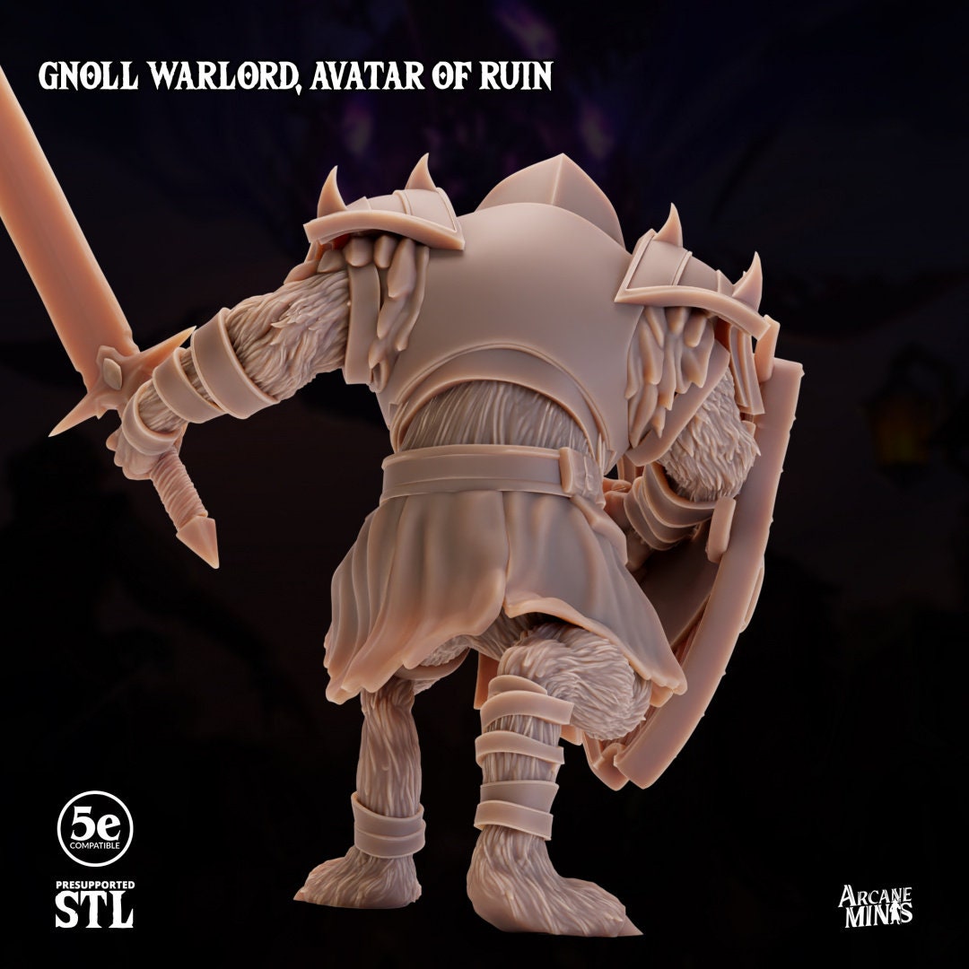 Gnoll Warlord - Avatar of Ruin | Arcane Minis