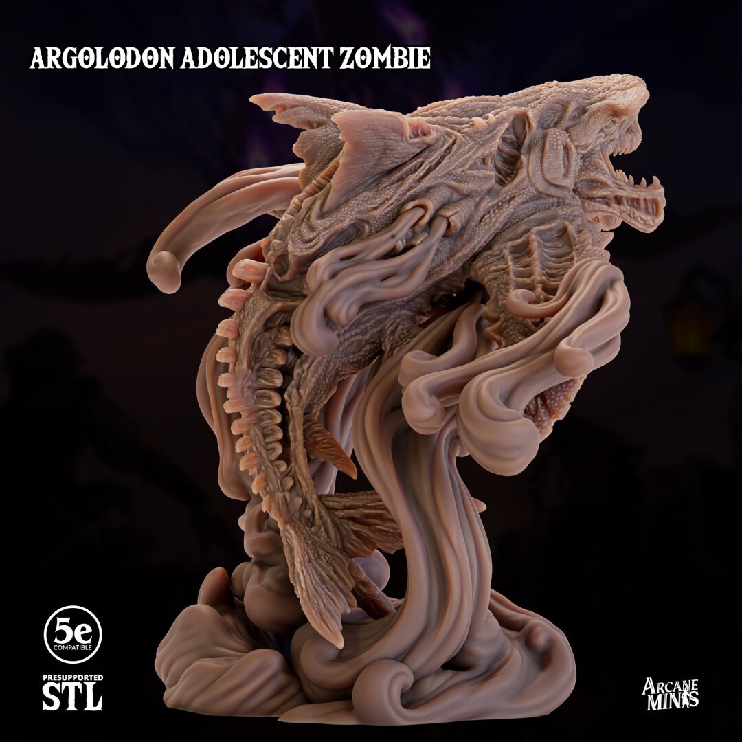 Undead Argolodon Adolescent | Arcane Minis
