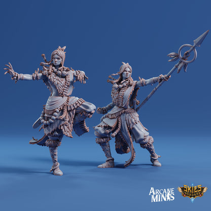 Human Monk, Female | Arcane Minis