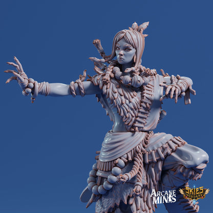 Human Monk, Female | Arcane Minis