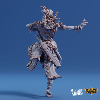 Human Monk, Female | Arcane Minis