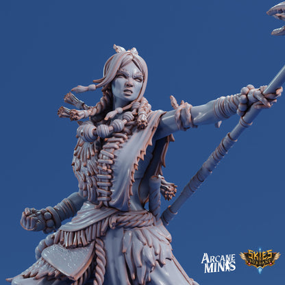 Human Monk, Female | Arcane Minis