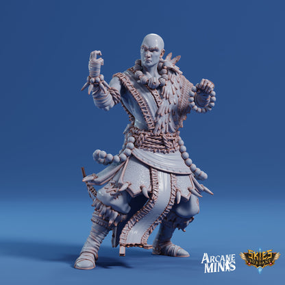 Human Monk, Male | Arcane Minis