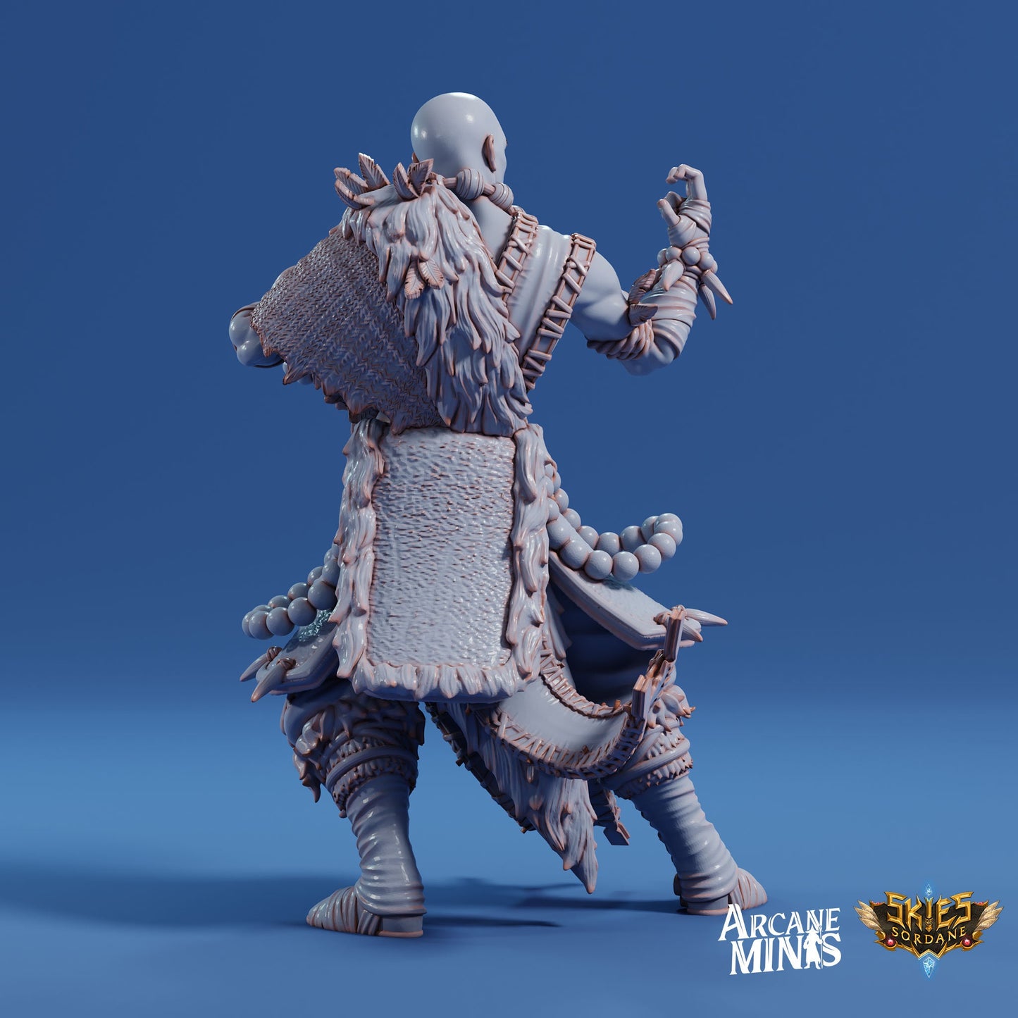 Human Monk, Male | Arcane Minis